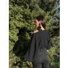 DÁMSKÝ OVERSIZE TOP Black MUŠELÍN