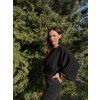 DÁMSKÝ OVERSIZE TOP Black MUŠELÍN