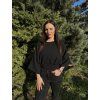 DÁMSKÝ OVERSIZE TOP Black MUŠELÍN