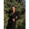 Lehoučký DÁMSKÝ Viskózový CROP TOP CALI Black