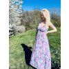 Lehoučké DÁMSKÉ Viskózové Šaty VAMP LONG Flora