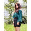 DÁMSKÝ OVERSIZE TOP EMERALD MUŠELÍN
