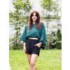 DÁMSKÝ OVERSIZE TOP EMERALD MUŠELÍN