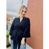 Dámské Mušelínové kimono BLACK