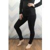 DÁMSKÉ Legíny z teplákoviny BASIC Black (delší verze)
