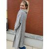 DÁMSKÝ OVERSIZE kabát MELANGE GREY Long