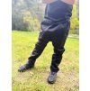 DĚTSKÉ ROSTOUCÍ SOFTSHELLOVÉ baggy s fleecem BASIC BLACK