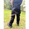 DĚTSKÉ ROSTOUCÍ SOFTSHELLOVÉ baggy s fleecem BASIC BLACK