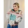 Dámská PATCHWORK Oversize Hoodie 3