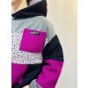 Dámská PATCHWORK Oversize Hoodie 5