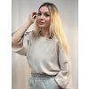 DÁMSKÝ OVERSIZE TOP Beige MUŠELÍN
