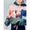 Dámská PATCHWORK Oversize Hoodie 11
