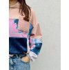 Dámská PATCHWORK Oversize Hoodie 17