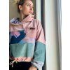 Dámská PATCHWORK Oversize Hoodie 19