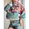 Dámská PATCHWORK Oversize Hoodie 20