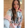 Dámská PATCHWORK Oversize Hoodie 31