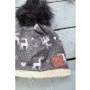 Spadlá zateplená čepice MY DEER - Maminka / Děti