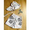 Bavlněné kraťasy LEAVES White - Chlapeček