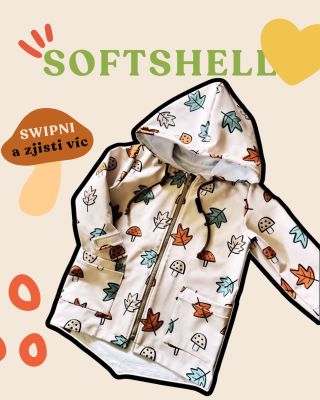 🍂 Podzimní dobrodružství může začít! Náš dětský softshell s fleecem je ideální parťák do školky, na hřiště i na výlety. Je...