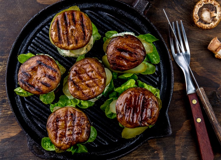 Burger-portobello-s-hovězím-masem