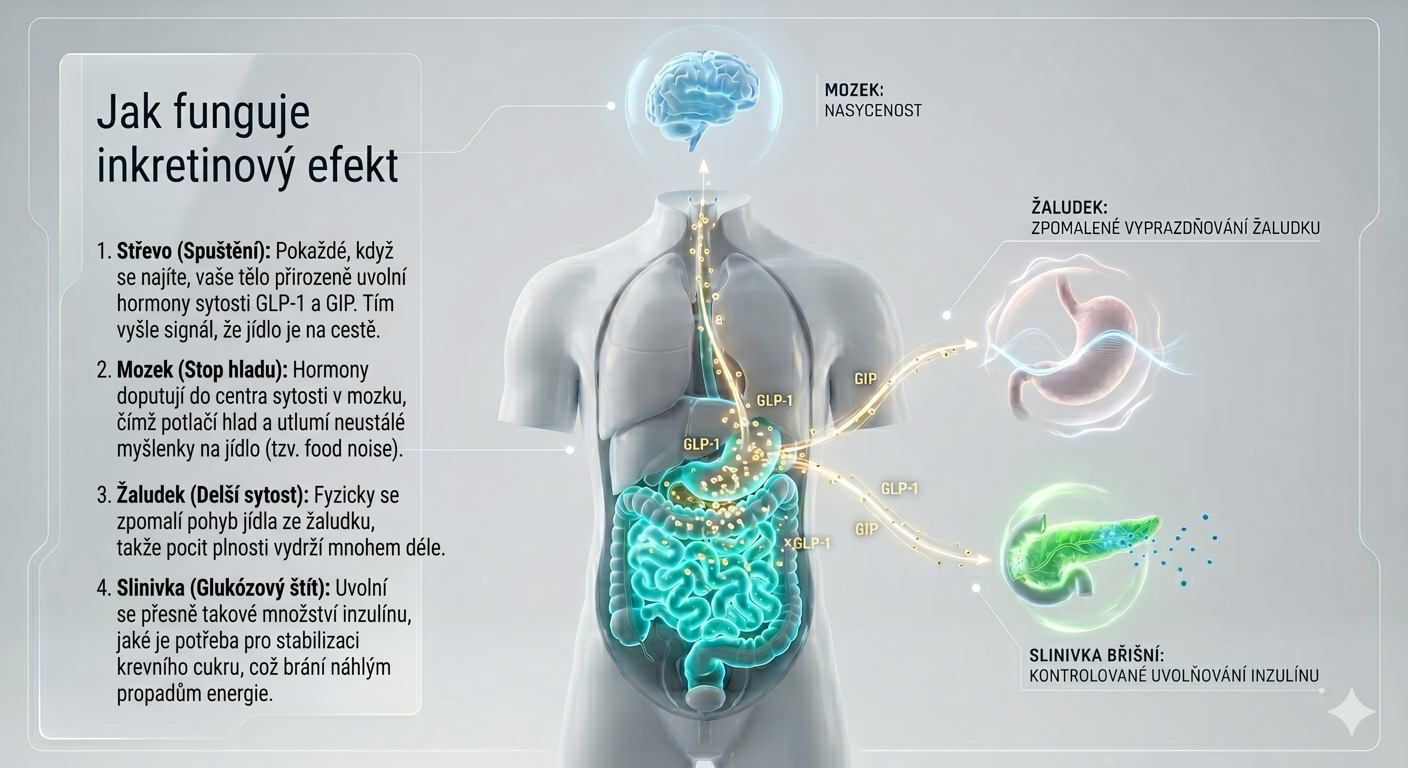 Jak fungují inkretinové hormony GLP-1 a GIP v těle