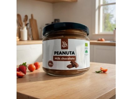 BIO arašídový krém s mléčnou čokoládou 250g