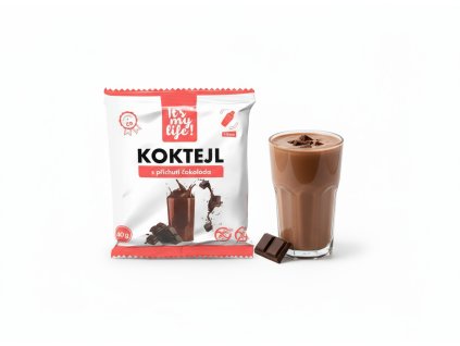 Vytvo produktovou fotografii pro sacek koktejl cokolada original na b l m pozad Vedle s ku um