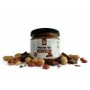 Product photography of subject 1 on a white background with peanuts and chocolate pieces scattere
