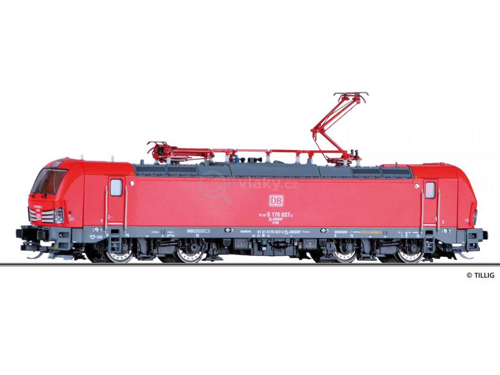 232006 tt el lokomotiva vectron 5170 db schenker rail polska tillig 04822