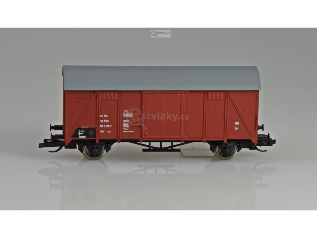 TT - vůz krytý Glm (Ztr) ČSD hnědý, střecha hladká / Loco 3006.4