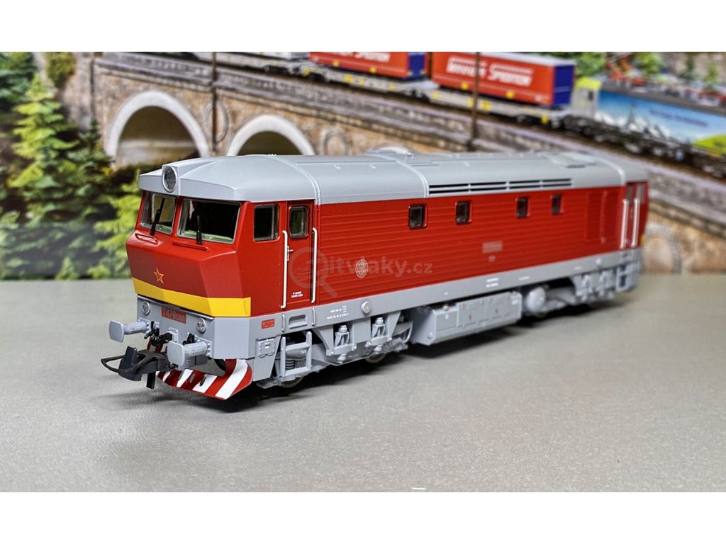 H0 - DCC/ZVUK Dieselová lokomotiva Bardotka T478.1, ČSD / Roco 70921