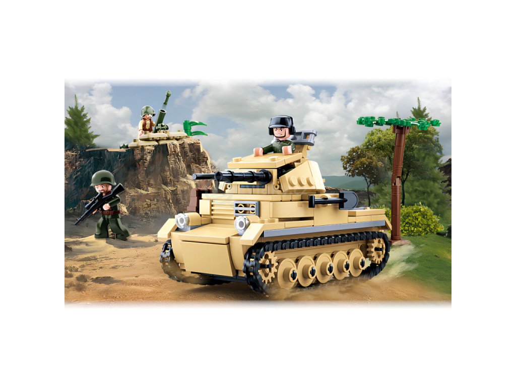 Sluban B0691 WW2 TANK PANZER 2