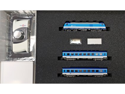 TT - Start set - lokomotiva TRAXX + osobní vozy ČD Najbrt / Tillig 01442
