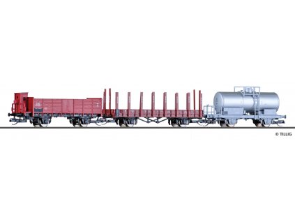 TT - set 3 nákladních vozů ČSD, PKP, SBB / Tillig 01763