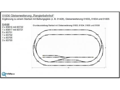 TT - rozšiřující set kolejiva "nákladové nádraží" / Tillig 01836