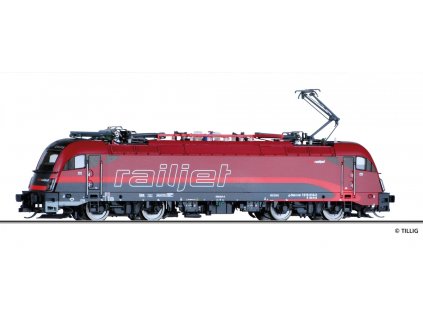 TT - lokomotiva Taurus 1216 Railjet ÖBB / Tillig 04968 E