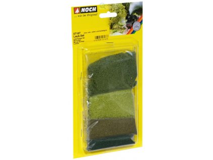 Posyp - set listí v olivové, světle, středně, tmavě zelené, 4x 14g / NOCH 07167