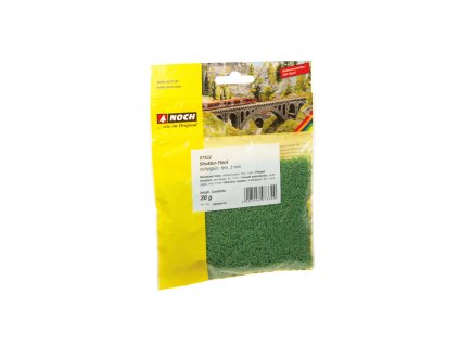 Pěnové vločky, flock - středně zelená, 3 mm, 20 g / Noch 07332