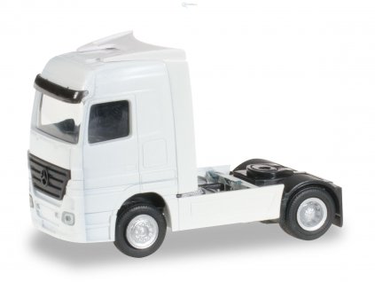 TT - 2 ks tahače Mercedes-Benz Actros bílý - stavebnice / Herpa 084406