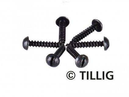 TT/H0 - šroubky k upevnění kolejí 1,4 x 8 mm, 100ks / Tillig 08970