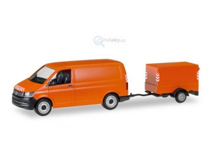 H0 - VW T6 with canvas-trailer / Herpa 093071