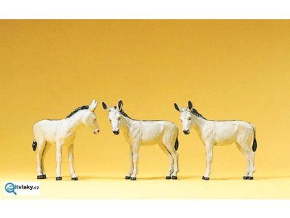 H0 - Osel 3 ks figurek / Preiser 10151