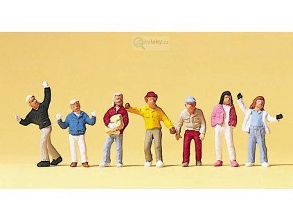H0 - Děti, 7 figurek / Preiser 10183