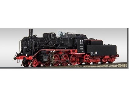 TT - lokomotiva BR 38 318 DR tendr s dřevěnou nádstavbou / BECKMANN 1018307