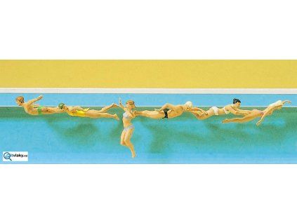 H0 - Plavci, 6 figurek / Preiser 10306