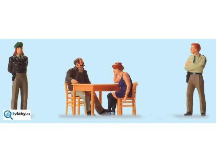 H0 - U výslechu, 4 figurky / Preiser 10604