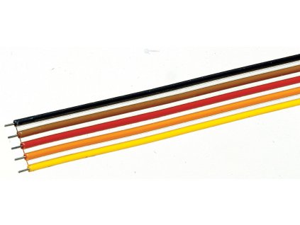 Plochý kabel 10m - 0,7 mm2 / 5 drátů / Roco 10625