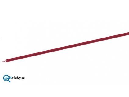 jednopólový červený kabel, 10 m - průřez 0,7 mm² / ROCO 10632