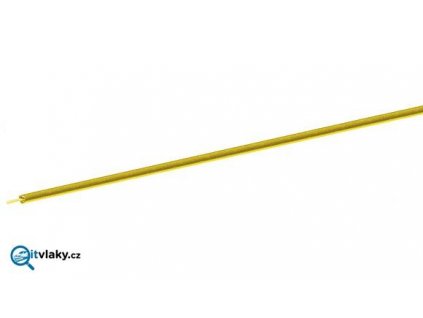 jednopólový žlutý kabel, 10 m - průřez 0,7 mm2 / ROCO 10634
