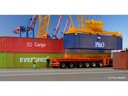 H0 - sada šesti kontejnerů 40" / KIBRI 10922